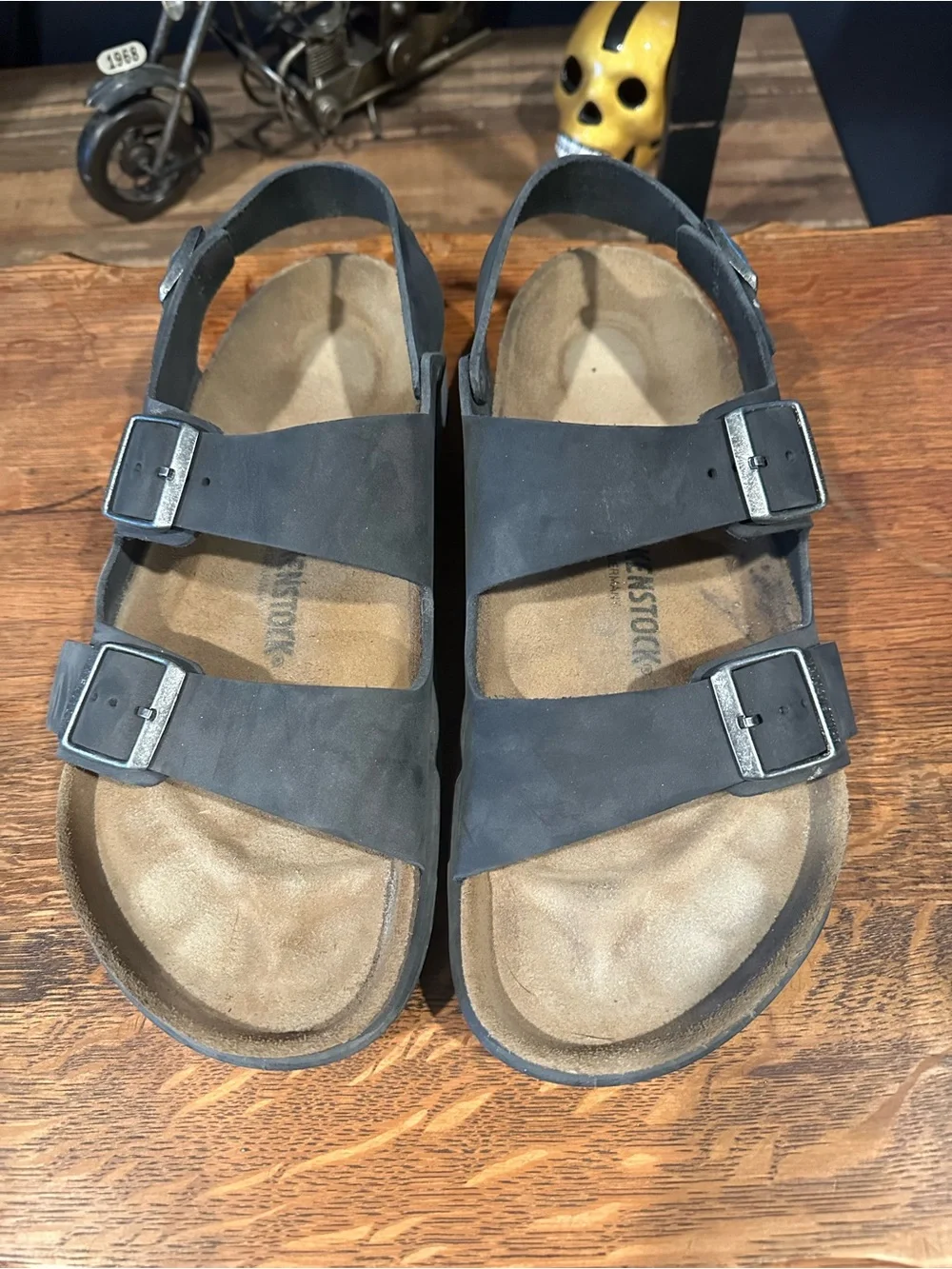 Birkenstock Black Two-Strap Men's Sandals